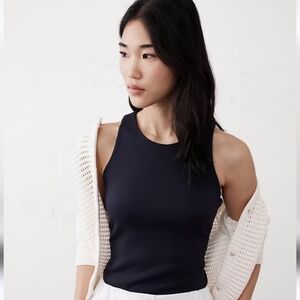 Banana republic Soft Touch Tank black Soft Touch Scuba fabric small $45